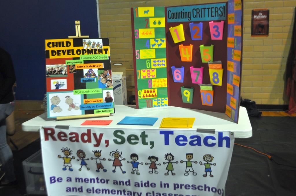 Ready, Set, Teach gives students opportunities in mentoring and helping children be successful in school and life. Students will serve as aides and mentors in preschool and elementary classrooms. They will be able to interact with children one-on-one, and in small and large groups. 