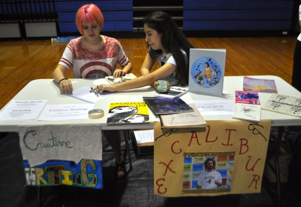 Excalibur is McCallum's student literary magazine. "It's completely student-run, from the creation to the production," said senior Airieka Rinehart. "My favorite thing is the teamwork, because we're students but we're making a magazine."