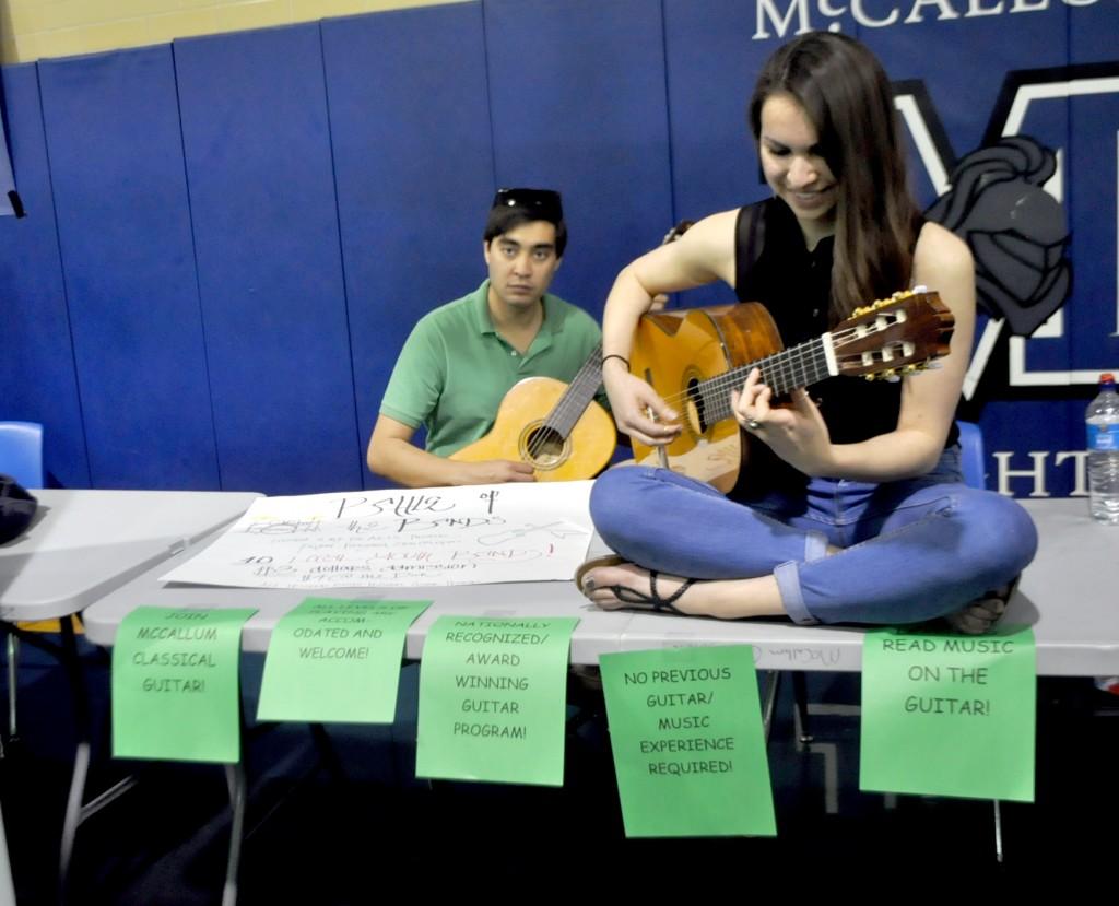 Guitar players of any level can join McCallum's nationally recognized guitar program.