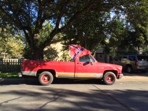 Pickup with Confederate Flag in Georgetown, TX