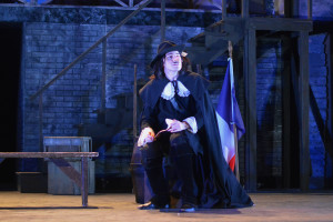 Senior max Corney plays the musical's title character, Cyrano. Photo by Dave Winter.