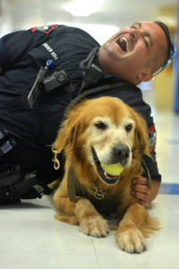Officers Andrew and Rocco. Photo by Dave Winter.